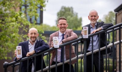 (Left to right) Daniel Silverston, Managing Director of The Soho Sandwich Company, Gareth Chambers, CEO of Around Noon Foods, and Howard Farquhar, Chairman of Around Noon, announce the deal in London.