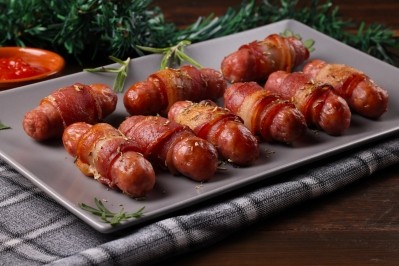 Pigs in blankets are the top nostalgic food for Brits this Christmas. Image: Getty, SGAPhoto