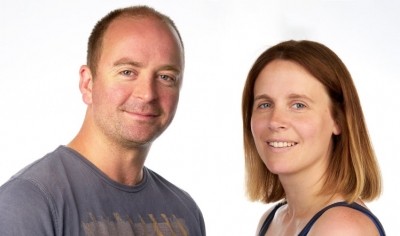 Charlotte Olivier (right) with husband and co-director Jolyon Olivier 