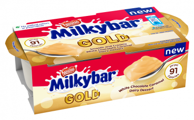 The blonde chocolate trends makes its way into non-HFSS with the launch of Nestle's new dessert 