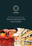 Source tracking for the food industry