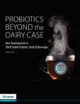 New Developments in Probiotic Foods & Beverages