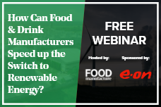How can food and drink manufacturers speed up the switch to renewable energy?