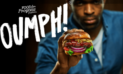 The Oumph! Burger is made from soya beans and is billed as free from gluten and dairy ingredients