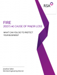Fire – 2015’s #1 cause of major loss. What can you do to protect your business?